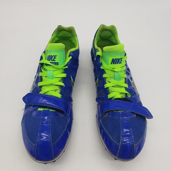 Nike Shoes Men's 10 Zoom Rival S  Blue Green Track Sprint Sneakers Cleats - Picture 2 of 7